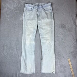 Levi's 514 Mens 33x32 (Fits 34x32) Slim Straight Jeans Light Wash Denim‎